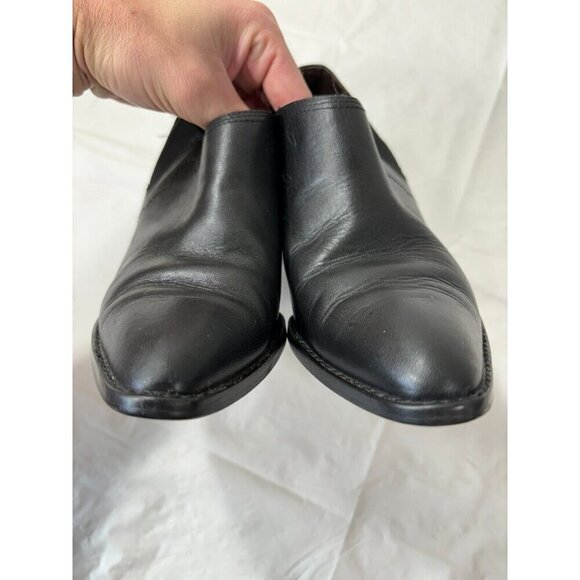 Flings Salsa Black Leather Ankle Booties Size 7.5 M - Picture 9 of 13
